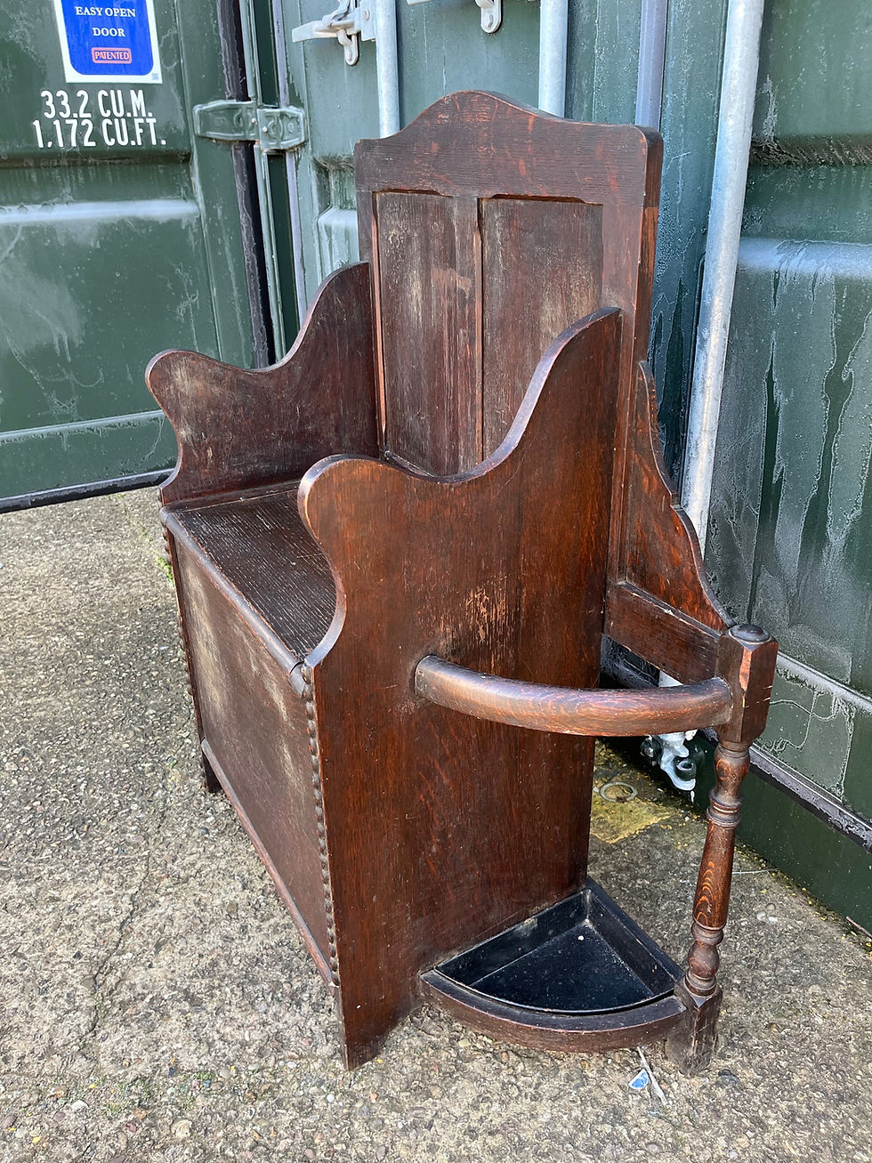 Thumbnail: Upcycled furniture antique umbrella stand hallway bench blanket  box
