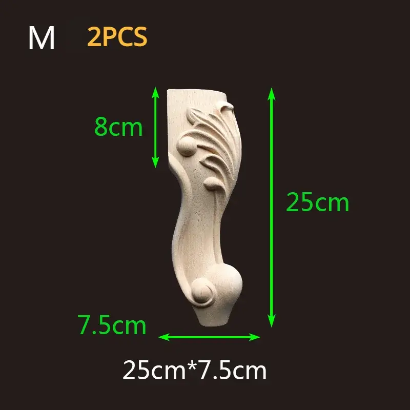 Miniatura: 2-4pcs Wood Furniture Legs Sofa Couch Chair Ottoman Loveseat Coffee Table