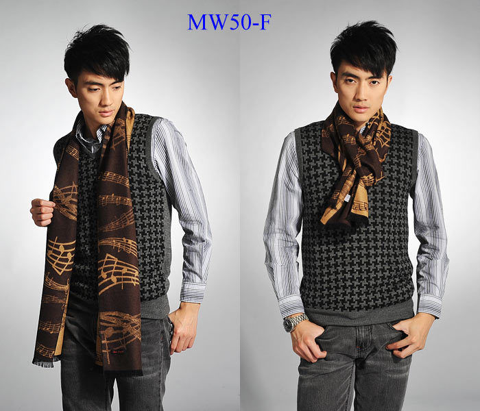 Thumbnail: Music-Themed Reversible Cotton Scarf in 8 Colors