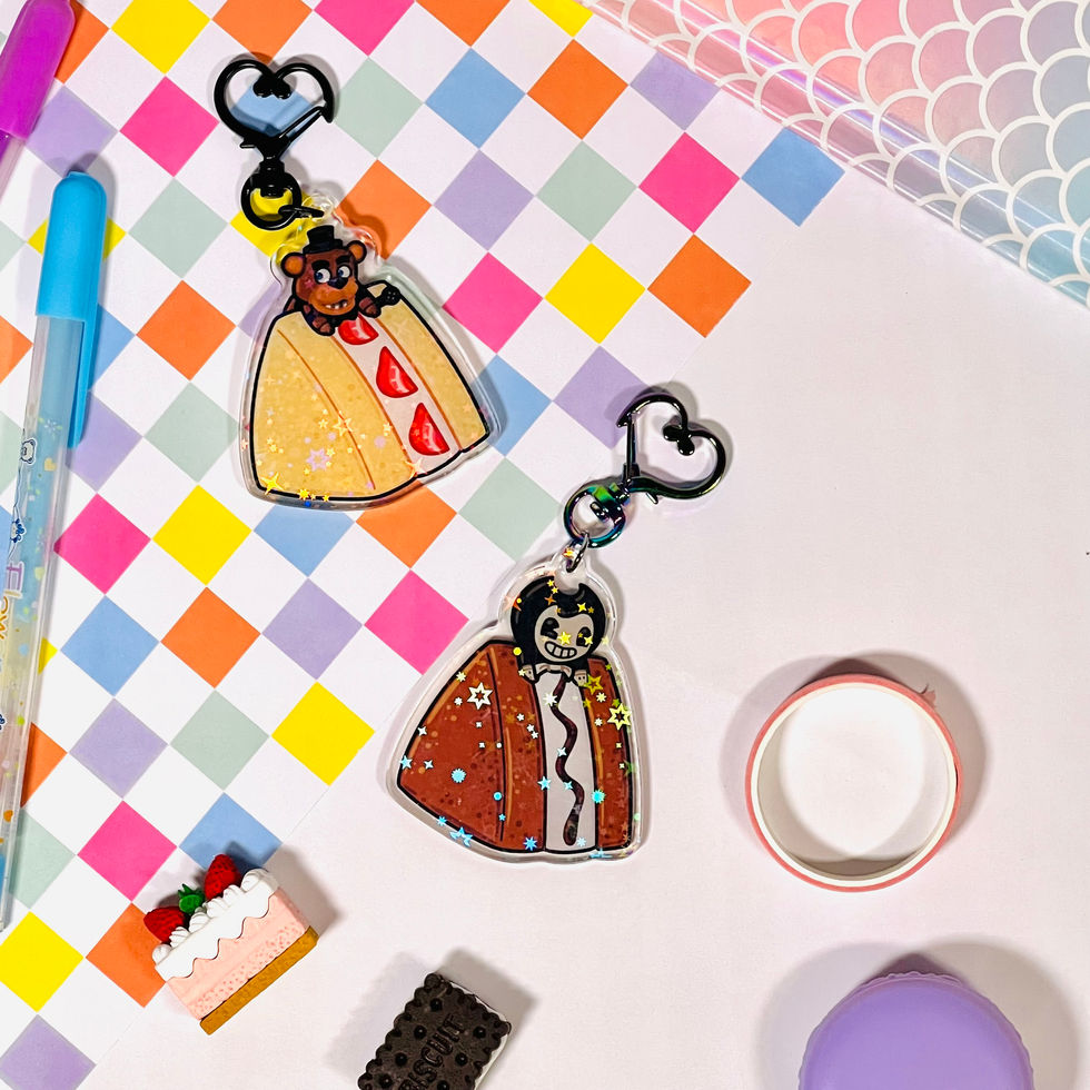 Mascot Horror Sandwich Keychains
