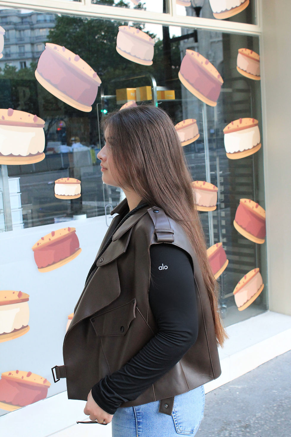 Thumbnail: Cropped leather vest