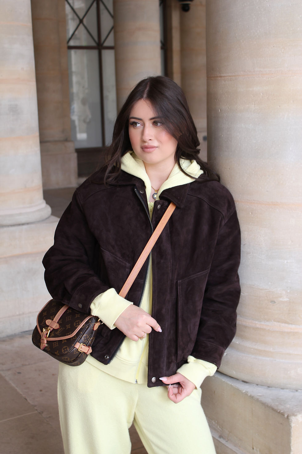 Thumbnail: Suede bomber jacket