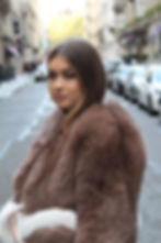 Thumbnail: X crossed full body fox fur coat