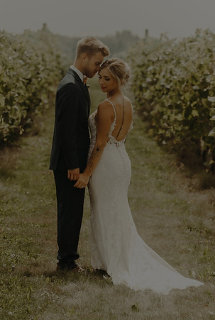 Bride and Groom portraits at Crow River Winery in Minnesota captured by Kiera Paige Photography