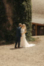 Bride and groom share emotional first look on wedding day in Princeton, MN.