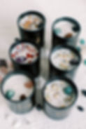 Six Beautiful Handcrafted Crystal and Flower Infused Tales of Life Candles