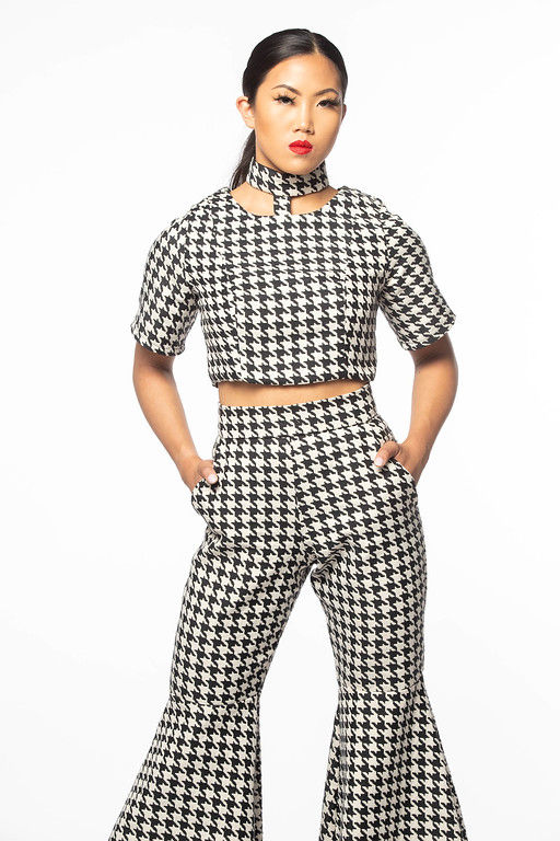 Thumbnail: Houndstooth Sabrina Pant