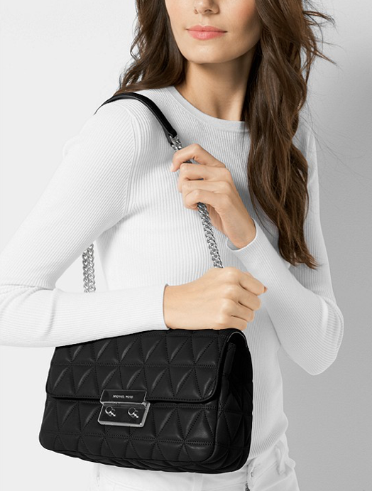 Thumbnail: COACH - Sloan Large Quilted-Leather Shoulder Bag