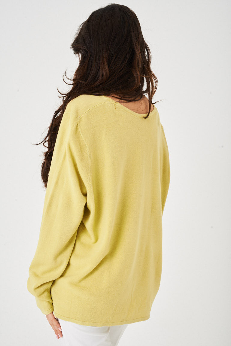 Thumbnail: Yellow Oversized Jumper Ex Brand