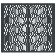 claustras decoratif en decoupe laser somtra motif cube ajouré