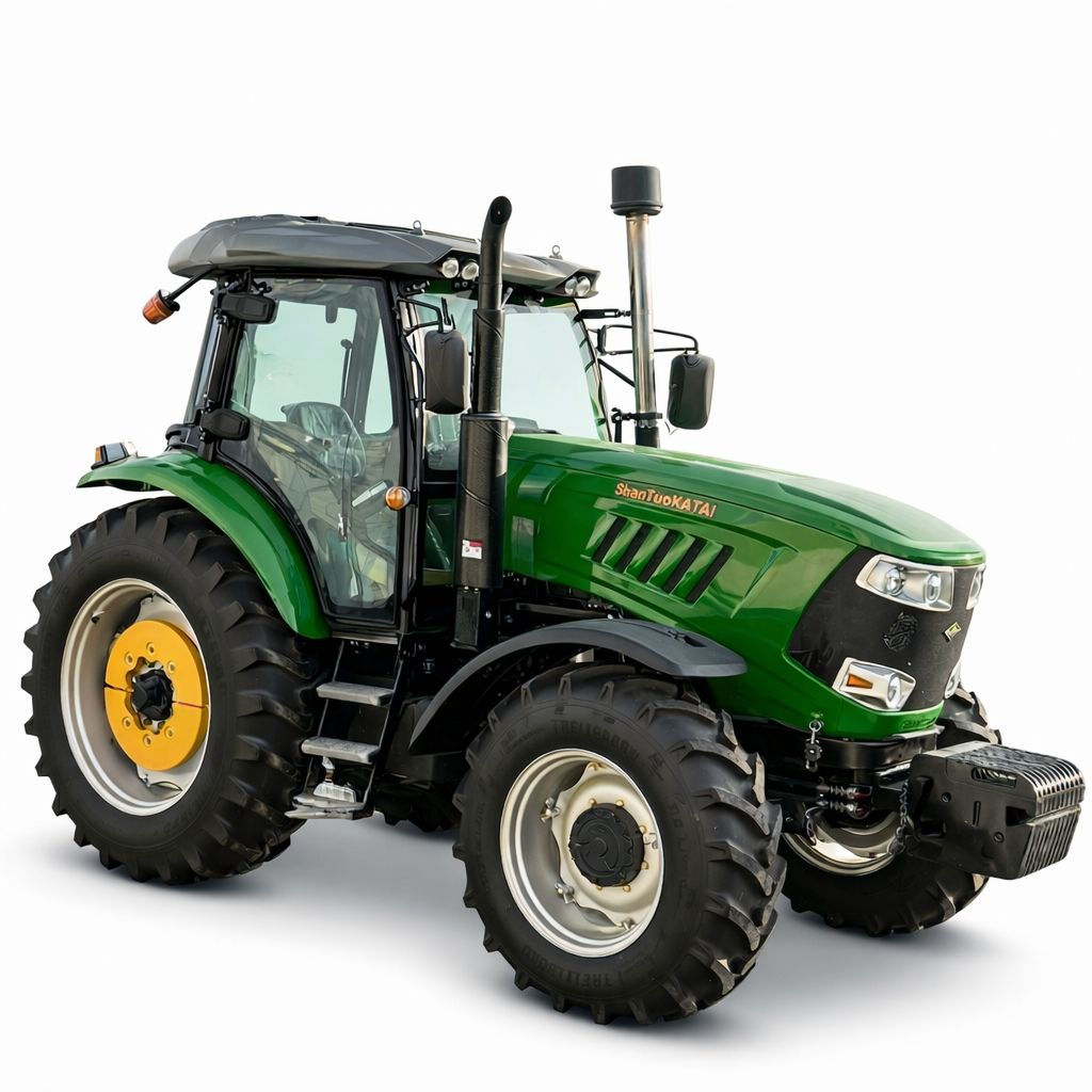 Трактор KATA KF-1304 на білому фоні, вид спереду збоку