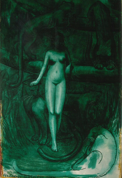Fille aux panthères