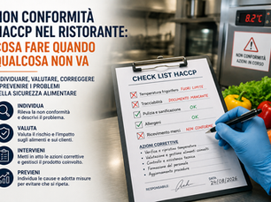 Non conformità HACCP nel ristorante: cosa fare quando qualcosa non va