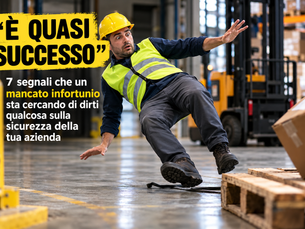 “È quasi successo”: 7 segnali che un mancato infortunio sta cercando di dirti qualcosa sulla sicurezza della tua azienda