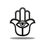 Thumbnail: Hamsa Hand (Hand of Fatima) Metal Wall Art