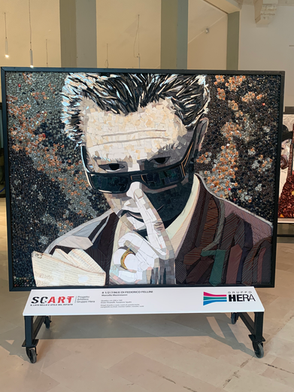 quadro marcello mastroianni mostra sguardi sul cinema teatro margherita bari