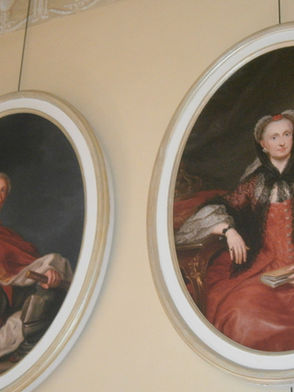 Ritratti Carlo III di Borbone e Maria Amalia di Sassonia, interno Reggia di Portici