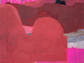 San Antonio Tlatenco, Mixed media on canvas, 2023 painting by Amelia Opalinska