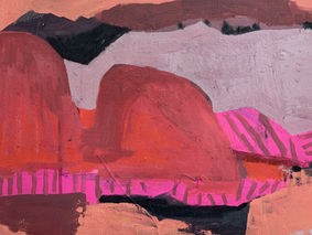 Reconciled, Mixed media on canvas, 2023 painting by Amelia Opalinska