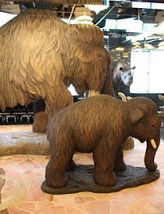 Wooly Rhinoceros & Mammoth figure