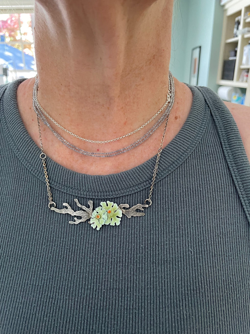 Thumbnail: Lichen on a Stick Necklace