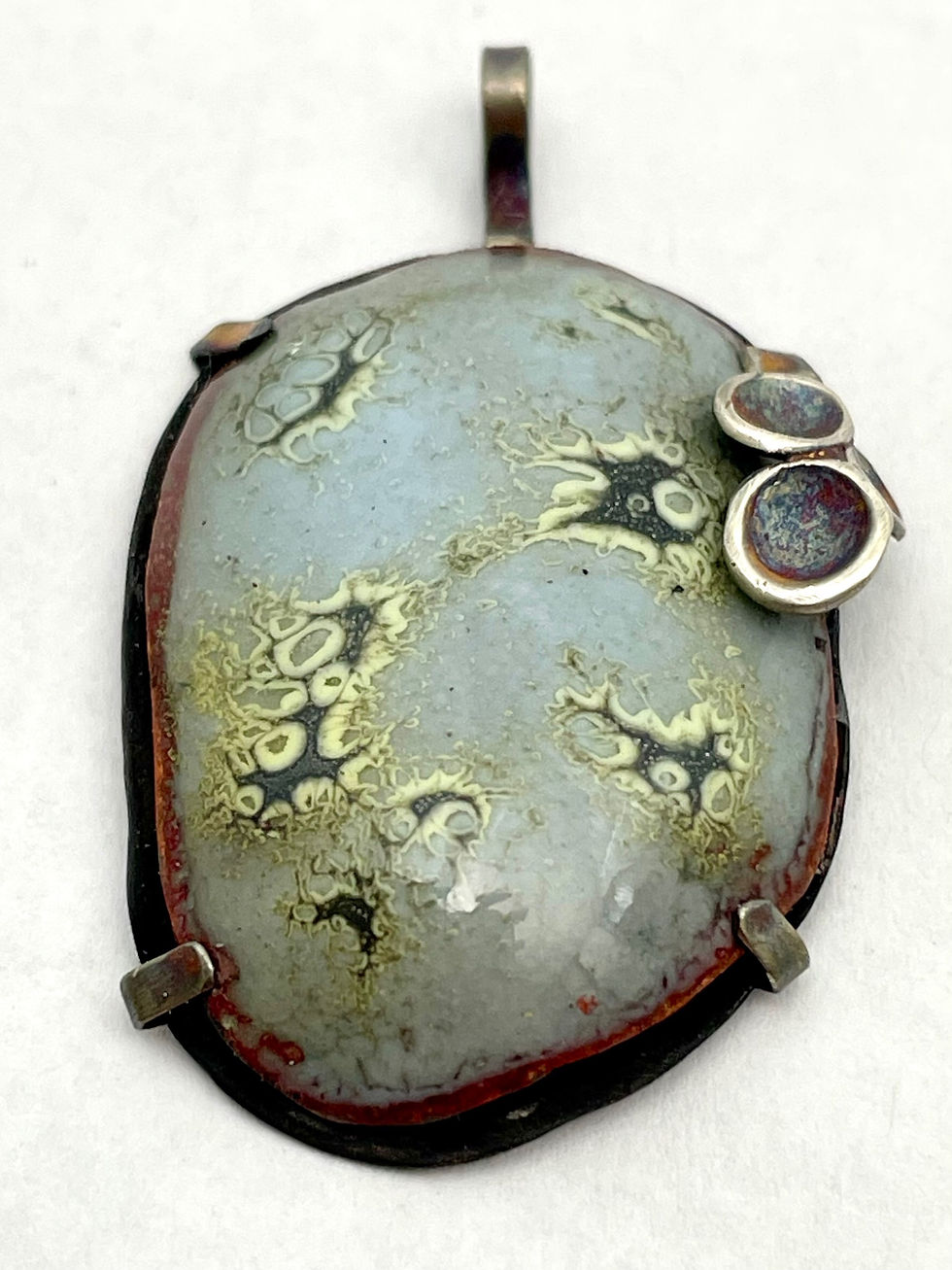 Thumbnail: Blue Rock with Lichen Pendant 