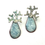 Thumbnail: Blue Lichen Drop Earrings
