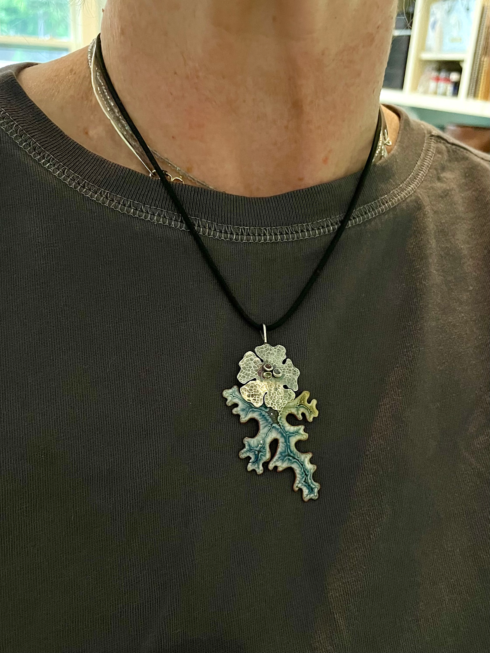 Thumbnail: Nostoc in Blue Pendant