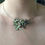 Thumbnail: Silver and Enamel Lichen Necklace