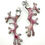 Thumbnail: Pink Coral Dangle Earrings 
