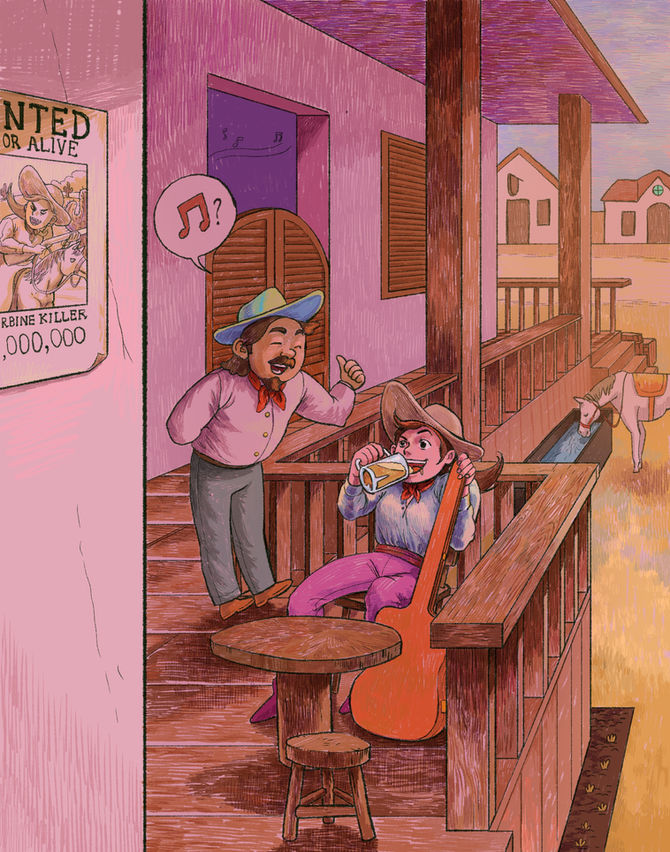 Wild west wanted poster