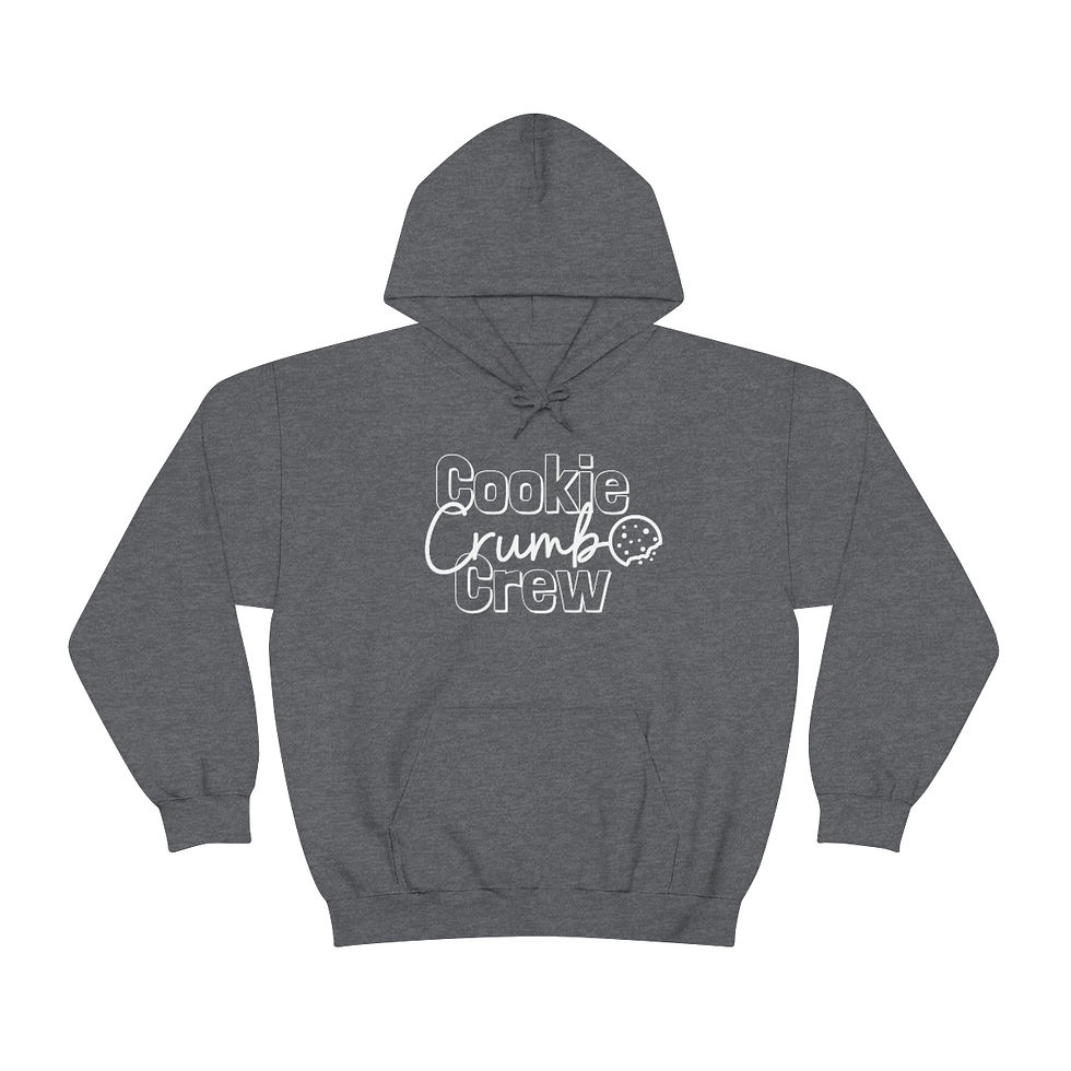 Thumbnail: Cookie Crumb Crew (white writing) Unisex Heavy Blend™ Hooded Sweatshirt
