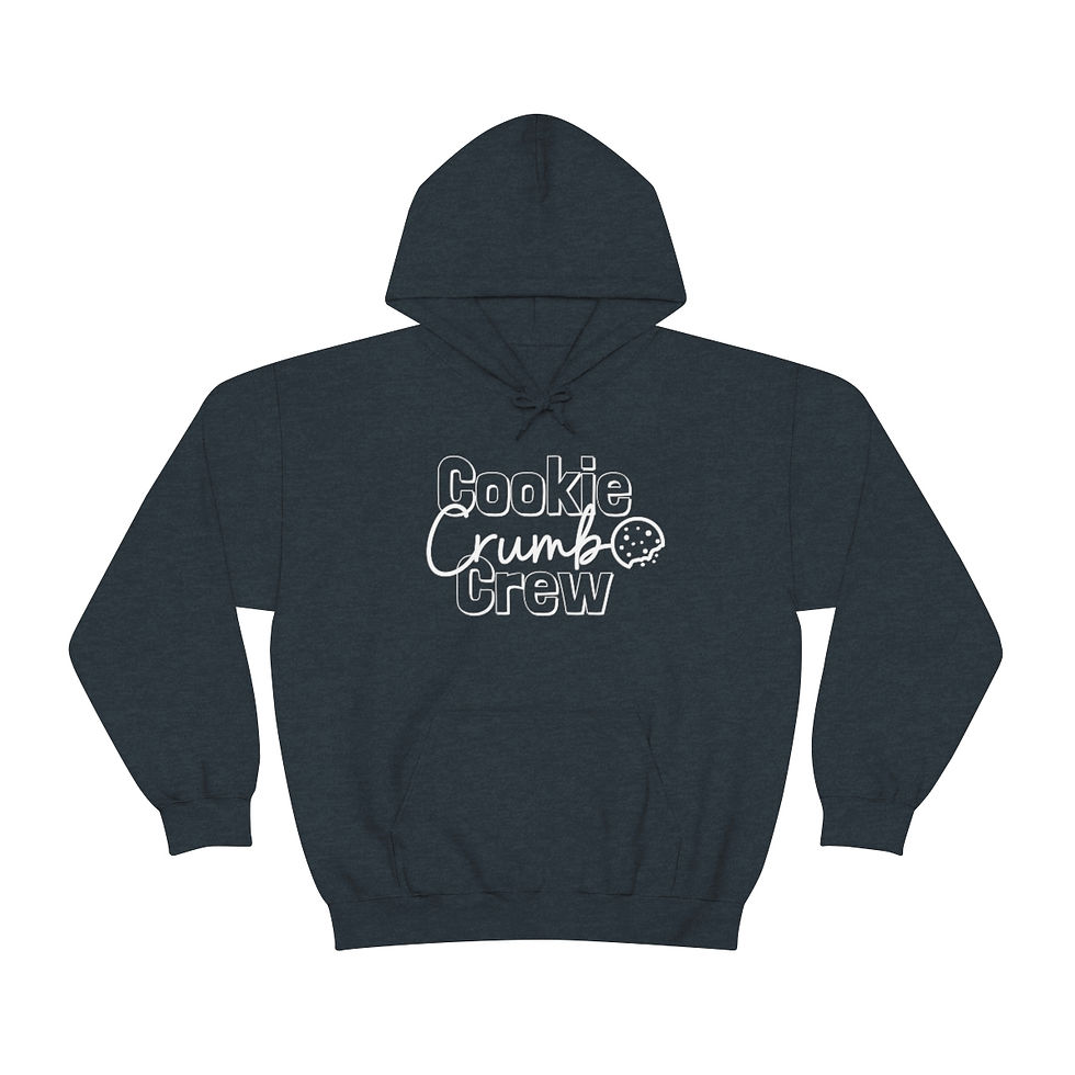 Thumbnail: Cookie Crumb Crew (white writing) Unisex Heavy Blend™ Hooded Sweatshirt