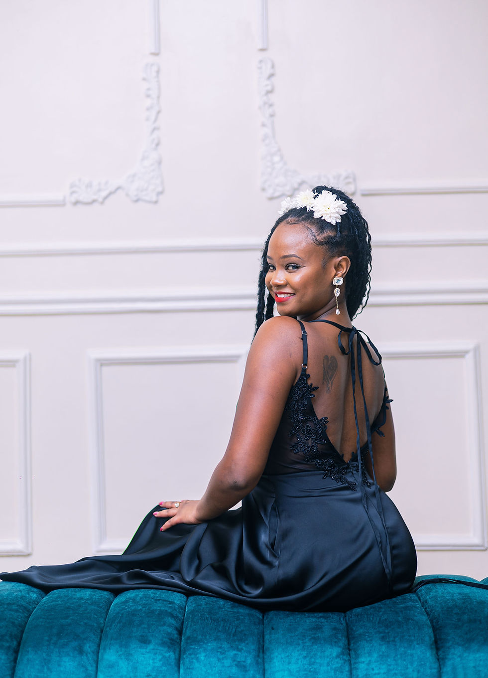 Thumbnail:  satin halter knot dress