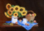 Sunflowers with Apples and Milk Jug