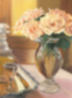Roses in a Crystal Vase