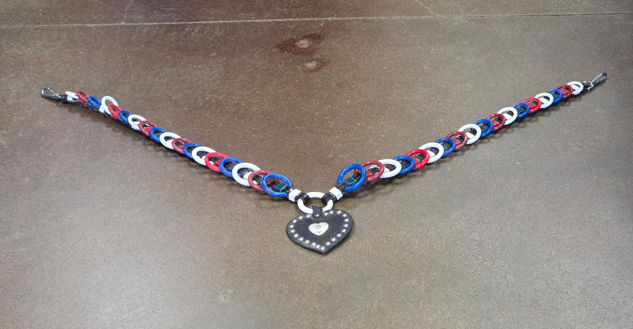 Breast Collar - Red/White/Blue