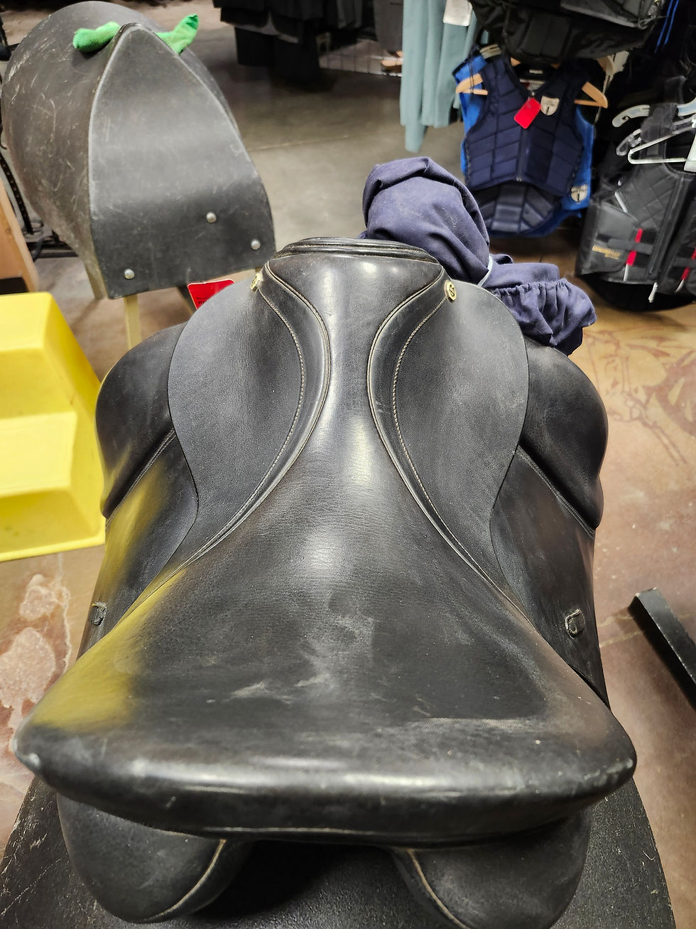 Thumbnail: Used Superior Dressage Saddle - 18"