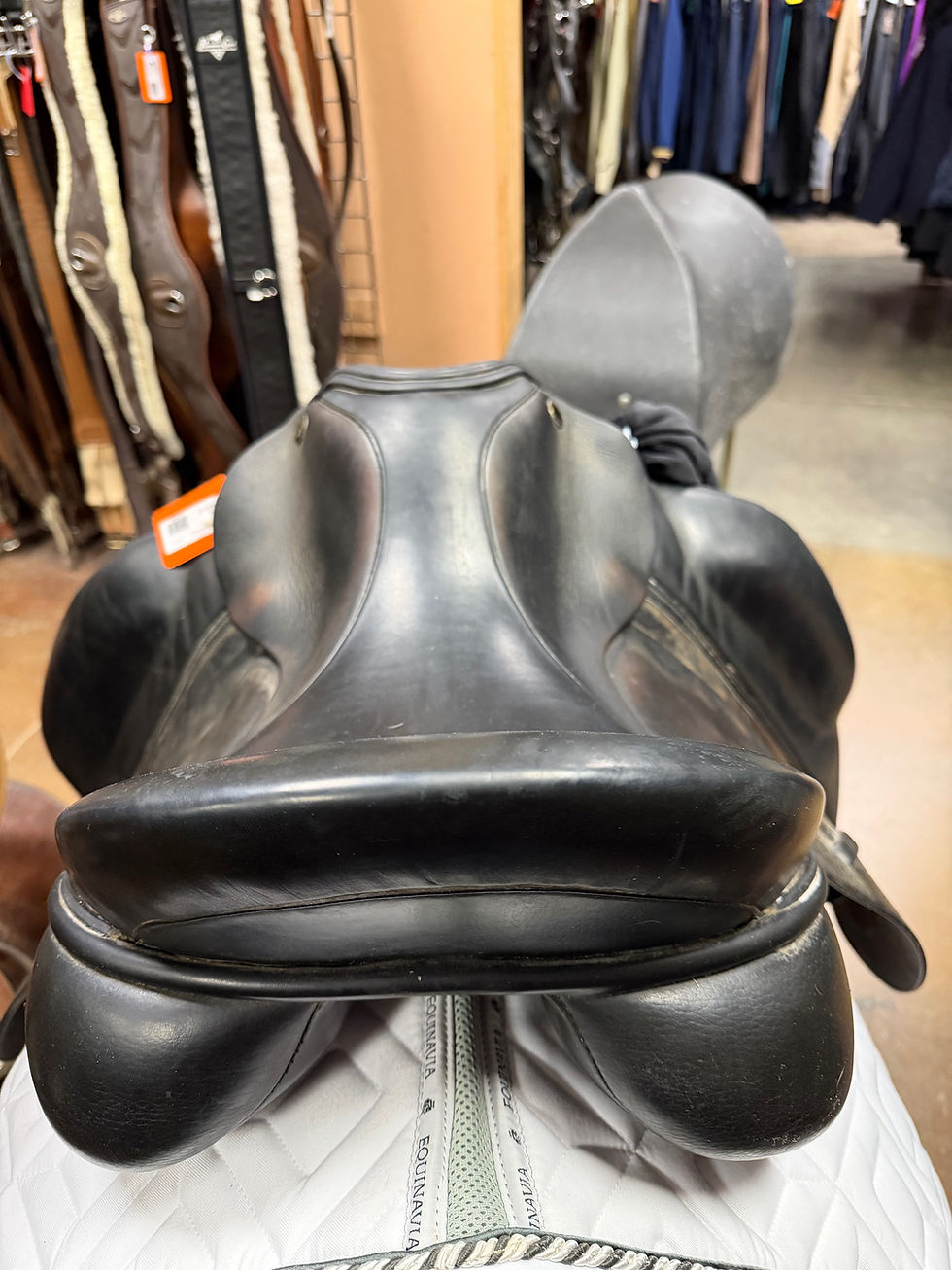 Thumbnail: Used Trilogy Amadeo Dressage Saddle - 17.5" Wide