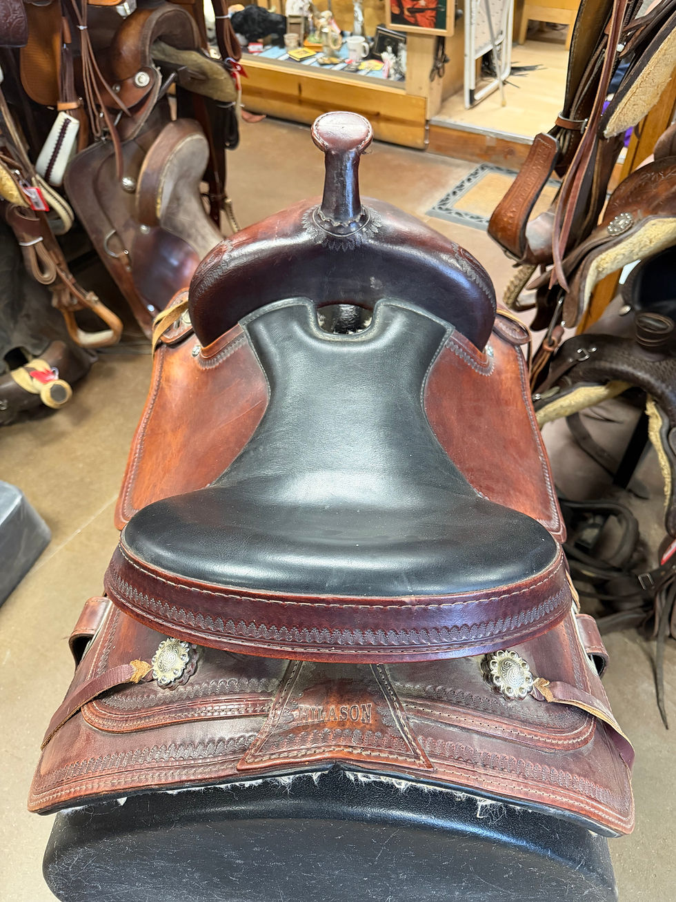 Thumbnail: Used Hilason Western Saddle - 15.5"
