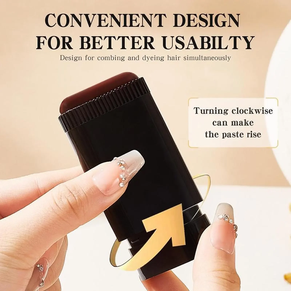 Thumbnail: Hand holding waterproof hair dye comb pen for easy hair touch up