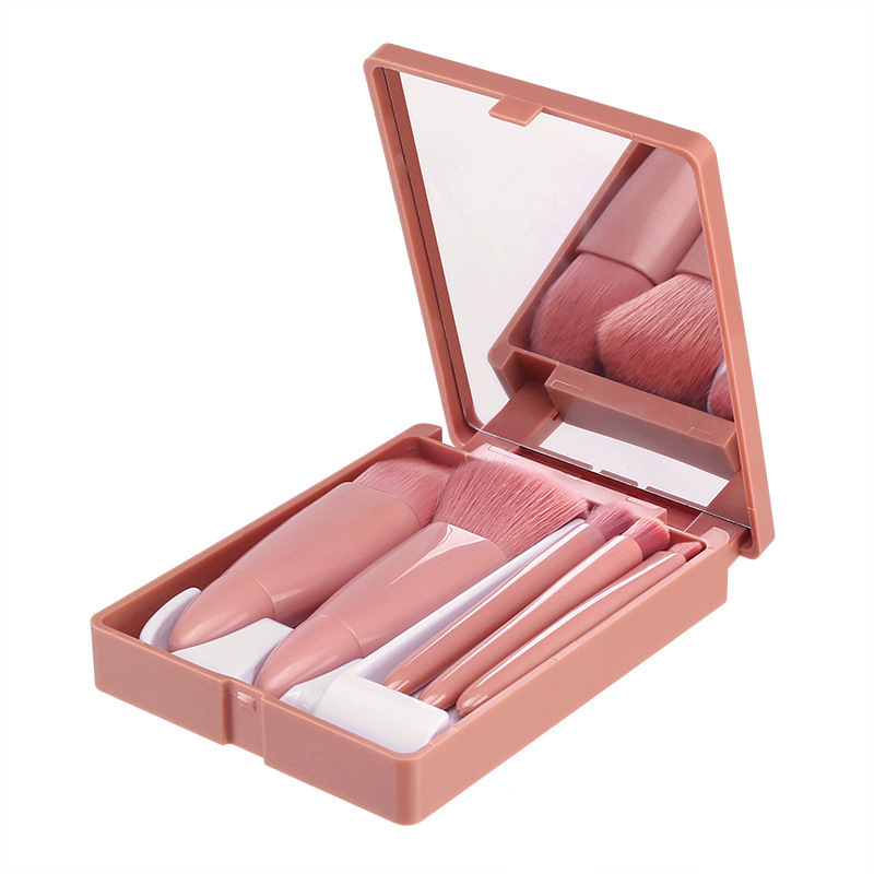 Mini Makeup Brush Set | 5-Piece Prof Essential Collection Precision Application