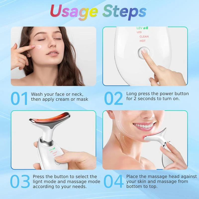 Thumbnail: Advanced LED Face & Neck Massager | 7in1 Technology Skincare Device