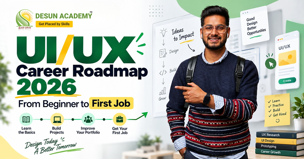 UI/UX Career Roadmap 2026: From Beginner to First Job