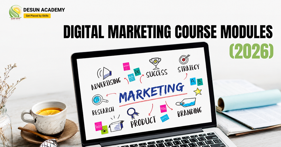 digital marketing course modules