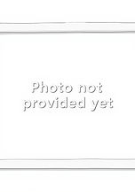 A plain photo frame with a blank background with the words _Photo not provided yet_ inside