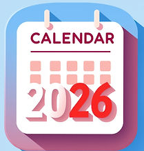 Shades of blue and bright red calendar icon with CALENDAR 2026 on cover.jpg