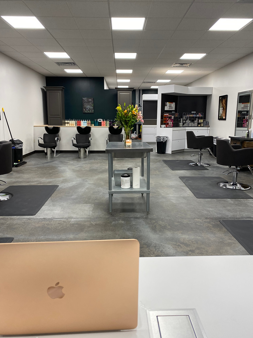 Interior of Portfolio's salon location in Bellefonte, PA