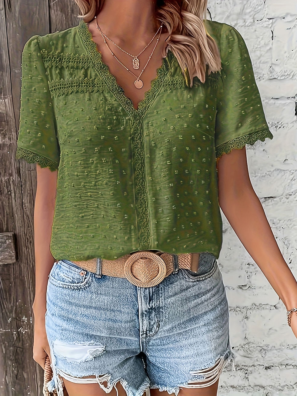 Thumbnail: Luna Lace Elegance Blouse