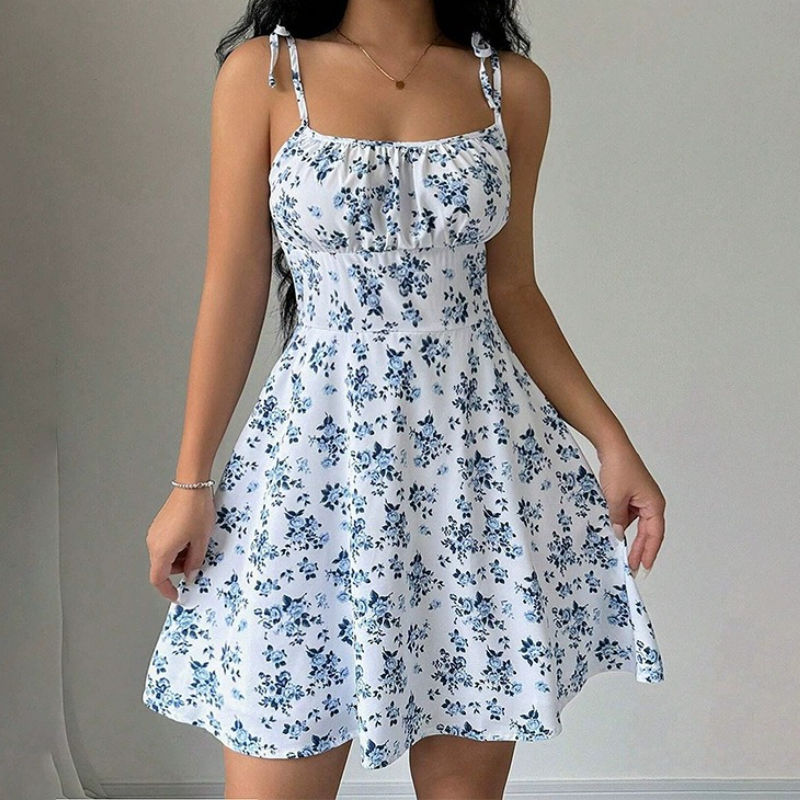 Lila Floral Sundress